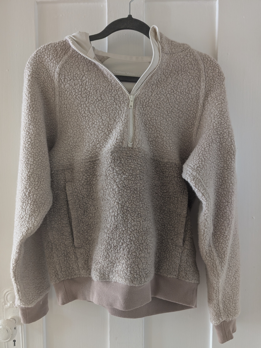 Women's Outdoor Voices Megafleece Wool Half-Zip Pullover Sweater Hoodie XS